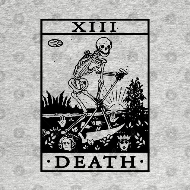 VINTAGE TAROT CARD T SHIRT, DEATH CARD, OCCULT, TAROT by Tshirt Samurai